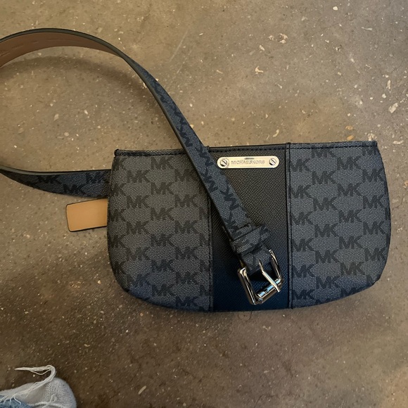 Michael Kors Bags Mk Belt Bag Has Buckle And Silver Hardware Belt